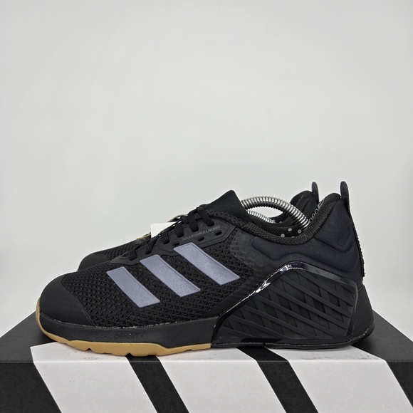 adidas Dropset 3 ID8632 Core Black Grey Women's Workout Shoes Size 7